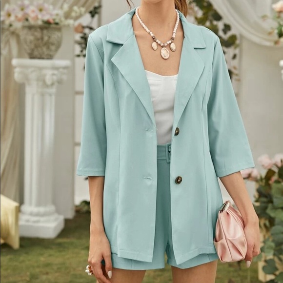shein blazer and shorts set
